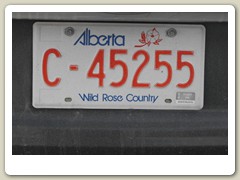 License plate from Alberta