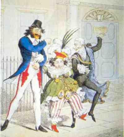 Caroline, her Italian Secretary and her Valet