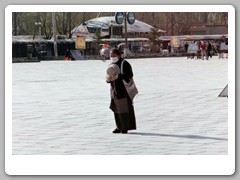 Pilgrim in the parking lot