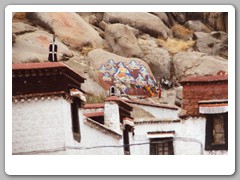 Potala Palace as we walked through the complex