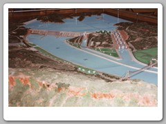 Depiction of the Three Gorges Dam in the local museum