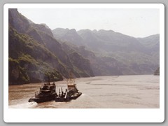 Some river traffic