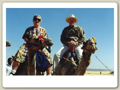 Nubian Desert camel ride to monastery