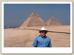 John at the Great Pyramids